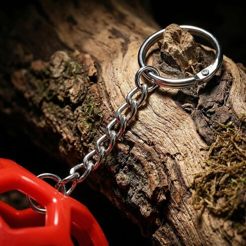 Hysagtek Ball Python Tank Accessory - 3 Pcs Snake Enrichment Toys Ball with Hammock and Climbing Rings, Jungle Gym Ball with Chain, Reptiles Climbing Toy Hammock Snakes Tank Accessories in Kuwait