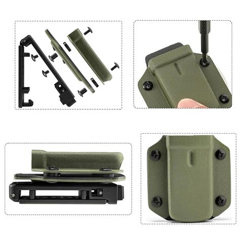 21 Sets Black Chicago Screws 1/4″ Holster Screws for Leather & Kydex Holsters & Clips and Knife Sheaths, with a Cross-Head Screw, Slotted Nut, Rubber Washer, and Cross Wrench. (1/4″- 21 Sets) in Saudi Arabia