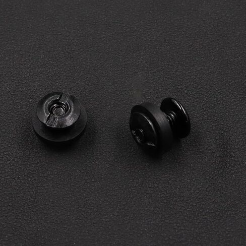 21 Sets Black Chicago Screws 1/4″ Holster Screws for Leather & Kydex Holsters & Clips and Knife Sheaths, with a Cross-Head Screw, Slotted Nut, Rubber Washer, and Cross Wrench. (1/4″- 21 Sets) in Saudi Arabia