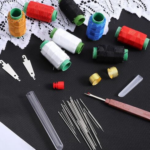 Jxiwfvl 39PCS Steel Needles for Hand Sewing, Sewing Kit for Adults Big Eye Steel Tool Set, Needle and Thread Kits, Threader and Needle Repair Kit Stainless for Beginners & Daily Use in Saudi Arabia