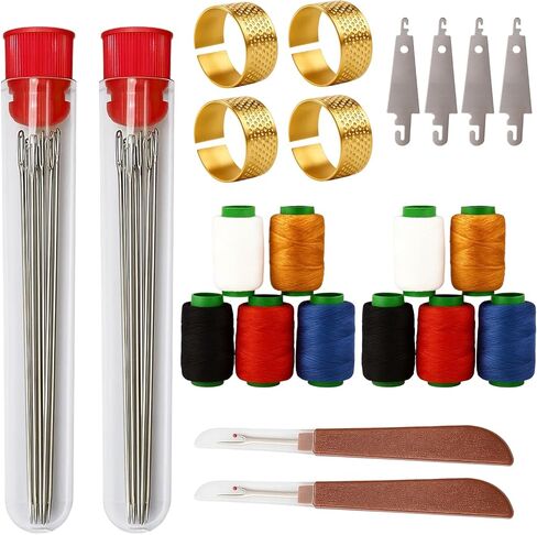 ZHLKHIOP Big Eye Steel Sewing Needles Kit, 72-Piece Double Set with Large Eye Needles for Beginner, Big Eye Steel Needle Kit,Portable Sewing Kit for Travel, DIY Projects and Home Clothing Repairs in Saudi Arabia