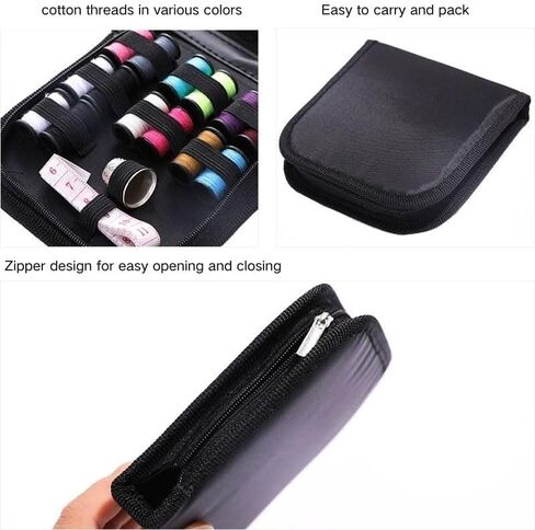 27Pcs Sewing Kit for Adults, Needle and Thread Kit, Travel Sewing Kit Sewing Supplies, Basic, Beginner Sewing Tools in Saudi Arabia