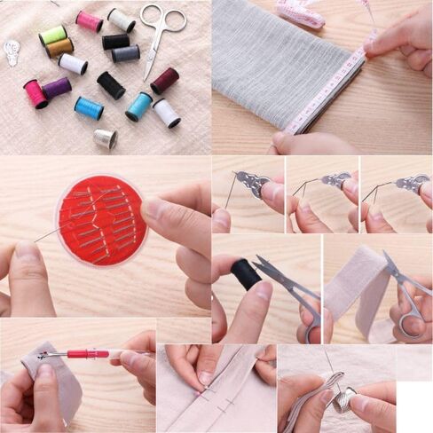 27Pcs Sewing Kit for Adults, Needle and Thread Kit, Travel Sewing Kit Sewing Supplies, Basic, Beginner Sewing Tools in Saudi Arabia