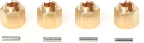 LCX Racing 1/18th RC Crawler Car CNC Brass Wheel Hex Hubs Drive Adapter for TRX4M, Upgrades Parts Accessories (4mm / 0.15 in) in Saudi Arabia