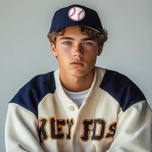 10 قطع من رقع البيسبول Vouchmind للكي، تصميم بيسبول مطرز للقبعات والسترات والجينز والحقائب - رقع بيسبول ذاتية اللصق ومخيطة للديكور والإصلاح in Kuwait