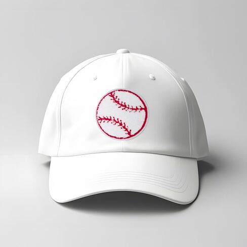 10 قطع من رقع البيسبول Vouchmind للكي، تصميم بيسبول مطرز للقبعات والسترات والجينز والحقائب - رقع بيسبول ذاتية اللصق ومخيطة للديكور والإصلاح in Kuwait