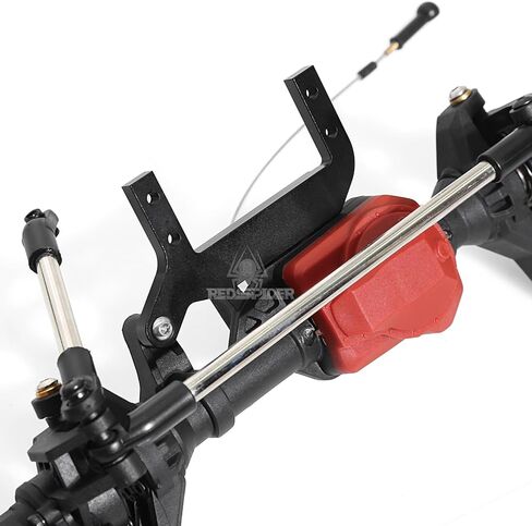 REDSPIDER 1/10 RC Axles Complete Nylon Front Rear Portal Axle with Differential Lock Kit and Servo Mounts for 1/10 RC Car Crawler TRX-4 Defender Bronco TRX4 Chassis DIY Upgrade Parts (Front+Behind) in Saudi Arabia
