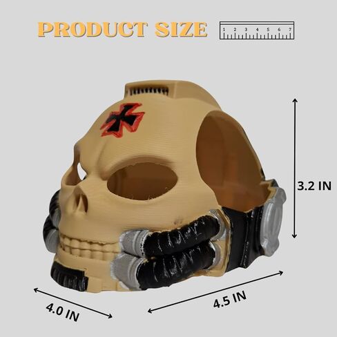 3D Printed Skull Mask for Cats – Rigid Cosplay & Halloween Prop – Decorative Pet Costume Accessory – Limited Edition in Saudi Arabia
