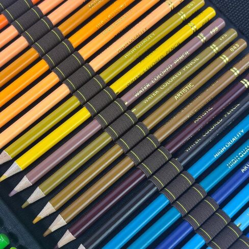 72 Slots Colored Pencil Case Pencil Holder Color pencil organizer Storage (Black) in Saudi Arabia