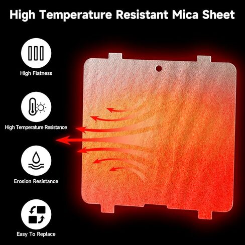 Microwave Waveguide Cover Insulation Cover Mica Sheet Compatible with LG Microwave Replace#: MCK69074904 WB03X27704 in Kuwait