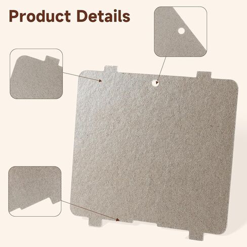 Microwave Waveguide Cover Insulation Cover Mica Sheet Compatible with LG Microwave Replace#: MCK69074904 WB03X27704 in Kuwait
