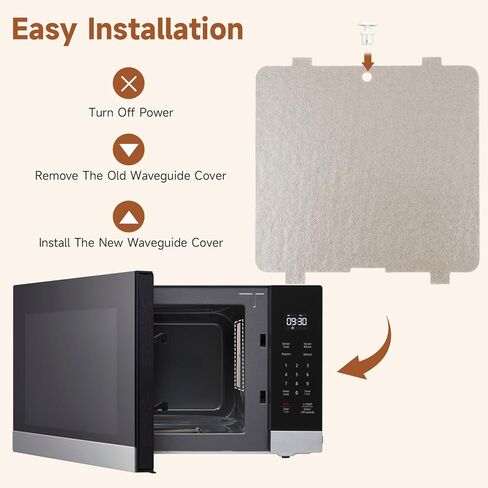 Microwave Waveguide Cover Insulation Cover Mica Sheet Compatible with LG Microwave Replace#: MCK69074904 WB03X27704 in Kuwait