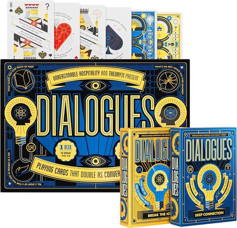 theory11 Dialogues Playing Cards - Premium Decks for Meaningful Conversations | Ice-Breakers & Deep Connection Prompts | Developed by Will Guidara (Author of Unreasonable Hospitality) in Saudi Arabia