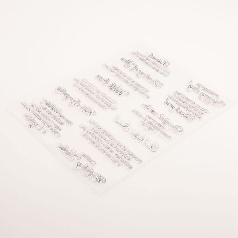 LZBRDY 5.7 by 8.3 Inch Happy Day Friend Thinking of You with Love Sympathy Wishes Words Clear Stamps for Card Making and Scrapbooking in Saudi Arabia