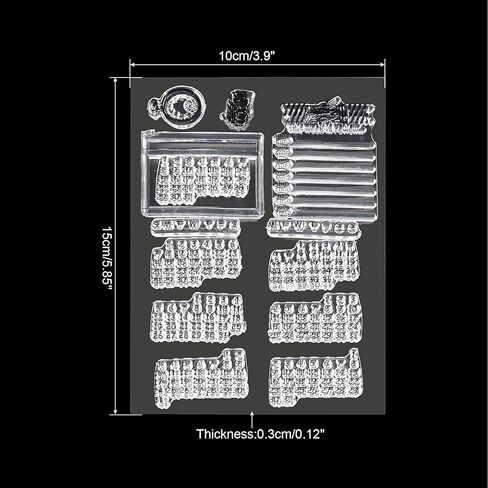 Transparent Silicone Stamps, 1 Pcs T9011 Perpetual Calendar Clear Stamps for Card Making Decoration DIY Scrapbooking Embossing Album Decor Craft, Clear in Saudi Arabia
