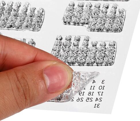 Transparent Silicone Stamps, 1 Pcs T9011 Perpetual Calendar Clear Stamps for Card Making Decoration DIY Scrapbooking Embossing Album Decor Craft, Clear in Saudi Arabia