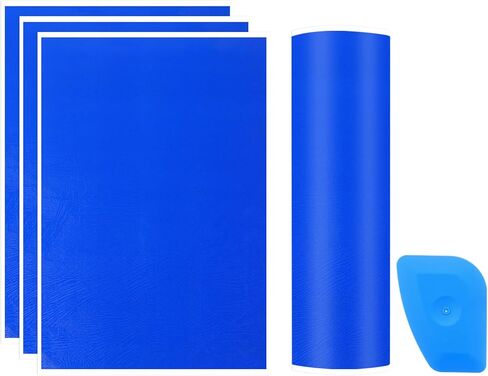PATIKIL 15.3x10.4 Inch Laser Engraving Paper, 4 Pcs Laser Engraving Marking Color Paper with Blue Scraper for Fiber Laser Marking and Engraving on Metal Ceramics Glass, Purple-Blue in Saudi Arabia