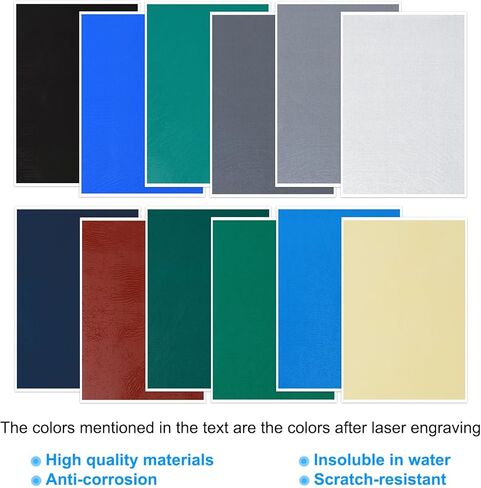 PATIKIL 15.3x10.4 Inch Laser Engraving Paper, 4 Pcs Laser Engraving Marking Color Paper with Blue Scraper for Fiber Laser Marking and Engraving on Metal Ceramics Glass, Purple-Blue in Saudi Arabia