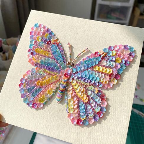 4000pcs 6mm Glitter Flower Bulk Loose Sequins Round Sequin Iridescent Embroidery Sequins Cup Spangles for DIY Craft Sewing Nail Festival Wedding Costume Decoration Jewelry Making Nail Arts Crafts in Saudi Arabia