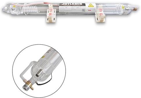 PRESIONQI 80W CO2 Laser Tube, 80-100W Glass Laser Tube for CO2 Laser Engraving and Cutting Machine, Length 1250mm Dia.80mm with Metal Head (80-100W) in Saudi Arabia
