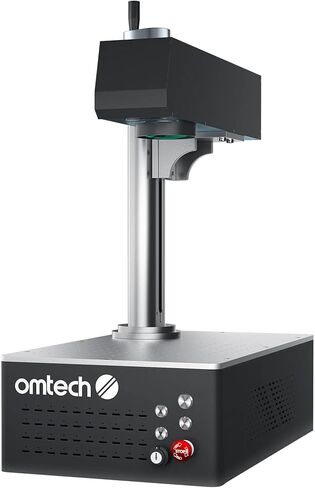 OMTech Autofocus 60W MOPA Fiber Laser Marking Machine with Rotary Axis, Fiber Laser Engraver for Metal Color Marking, 6" x 6" Workbed Fiber Laser Cutter with EzCad, 100,000 hr. Life in Saudi Arabia