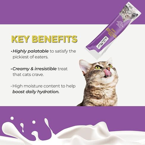 Fussie Cat Premium Puree Lickable Cat Treats in Goat Milk, Tuna Variety Flavor Pack, 3 Packs of 4-0.5oz Tubes,(12 Total Tubes) Variety Tuna Flavor Pack of 3 Flavors + Lid in Saudi Arabia