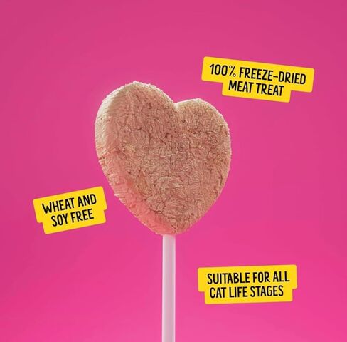 Bonkers Purrpops, Freeze Dried Salmon Flavored Lollipop Cat Treats, for All Breeds and Ages 8 Pieces (2 Packs) with Cat Spring Toys in Saudi Arabia