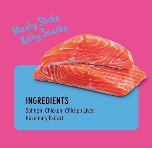 Bonkers Purrpops, Freeze Dried Salmon Flavored Lollipop Cat Treats, for All Breeds and Ages 8 Pieces (2 Packs) with Cat Spring Toys in Saudi Arabia