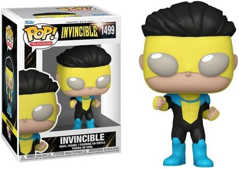 POP TV: Invincible - شخصية الفينيل Funko التي لا تقهر (مع حافظة حماية صندوقية متوافقة)، متعددة الألوان، 3.75 بوصة in Kuwait