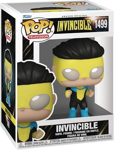 POP TV: Invincible - شخصية الفينيل Funko التي لا تقهر (مع حافظة حماية صندوقية متوافقة)، متعددة الألوان، 3.75 بوصة in Kuwait