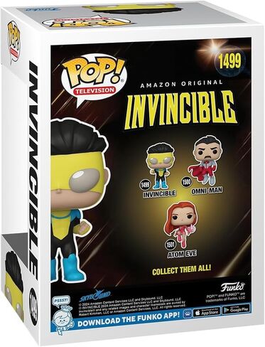 POP TV: Invincible - شخصية الفينيل Funko التي لا تقهر (مع حافظة حماية صندوقية متوافقة)، متعددة الألوان، 3.75 بوصة in Kuwait