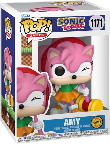 فانكو بوب! الألعاب: Sonic The Hedgehog - Amy - 1/6 Odds for Rare Chase Variant - شخصية الفينيل القابلة للتجميع - فكرة هدية - البضائع الرسمية - ألعاب للأطفال والكبار - عشاق ألعاب الفيديو in Kuwait