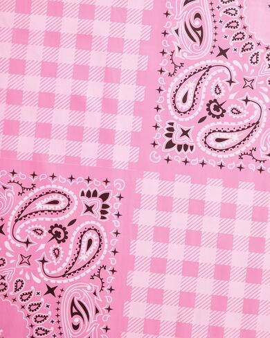 xo, Fetti Cowgirl Tablecloth, Pink Bandana Western Decor, Gingham Rodeo Party Supplies, Girls Birthday, Bachelorette in Saudi Arabia