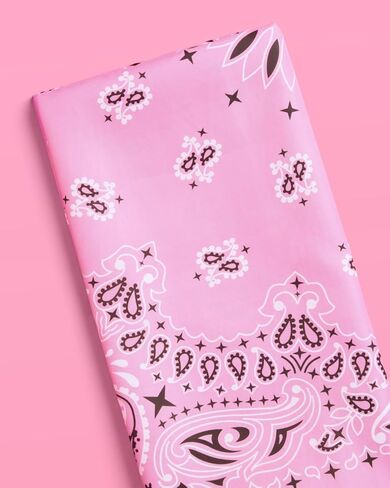 xo, Fetti Cowgirl Tablecloth, Pink Bandana Western Decor, Gingham Rodeo Party Supplies, Girls Birthday, Bachelorette in Saudi Arabia