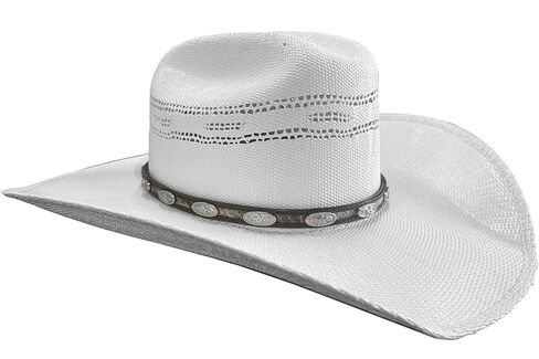 Horsehair Leather Hat Band with Silver Conchos in Saudi Arabia