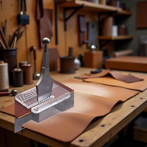 Leather Craft Punching Tools, Stitching Aid Plate for Surface Protection, Leatherworking Perforation Accessories in Saudi Arabia
