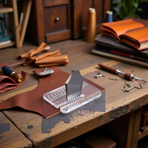 Leather Craft Punching Tools, Stitching Aid Plate for Surface Protection, Leatherworking Perforation Accessories in Saudi Arabia