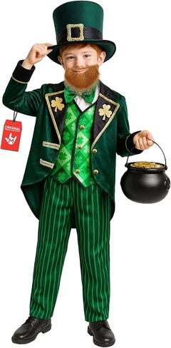 Morph Leprechaun Costume Kids Boy, Boys Leprechaun Costume, St Patricks Day Costumes Kids, Full St Patricks Outfit Boys in Saudi Arabia
