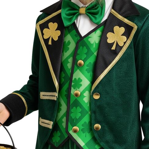 Morph Leprechaun Costume Kids Boy, Boys Leprechaun Costume, St Patricks Day Costumes Kids, Full St Patricks Outfit Boys in Saudi Arabia