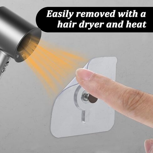 12Pcs Adhesive Wall Hooks Drill Free, Plastic Picture Hangers Without Nails, Nail Free Wall Hangers Clear Foamboard Hanger No Nail Picture Hanging Hook for Kitchen in Saudi Arabia