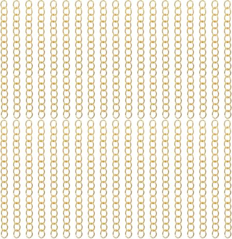100pcs Gold Extender Chain for Jewelry Making Chains Extender Removable Extension Tails Bracelets Extension Chain for Jewelry Making for Bracelets, Necklaces, Anklets, Key Chains in Saudi Arabia