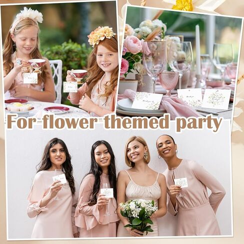 Eaasty 60 Pack Floral Thank You Gift Tags with 60 Twine Strings, 2 x 3 in Watercolor Wild Floral Flower Paper Tags in 6 Designs for Weddings, Bridal & Baby Showers, Birthday Party Favors DIY Crafts in Saudi Arabia