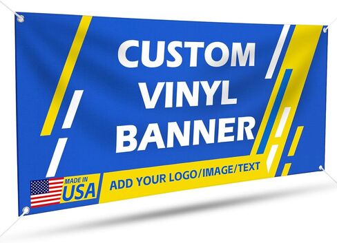 Custom Banner, Personalized 13oz Vinyl Banners and Signs Printing Indoor or Outdoor, Backdrop Customize for Business Graduation and Birthday, with Logo, Image and Text in Kuwait