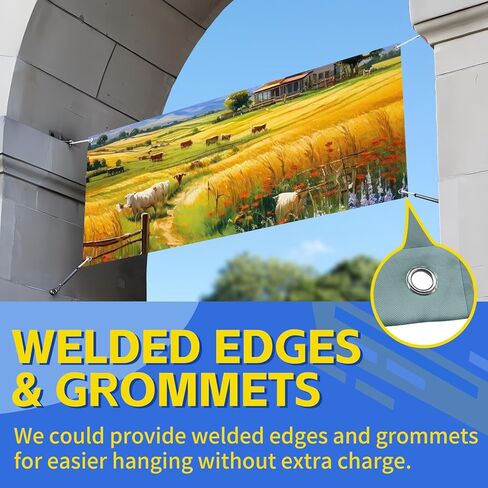 Custom Banner, Personalized 13oz Vinyl Banners and Signs Printing Indoor or Outdoor, Backdrop Customize for Business Graduation and Birthday, with Logo, Image and Text in Kuwait