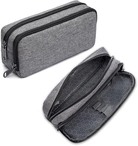 Pencil Case,Big Capacity Pencil Cases Pouch Office Stationery Storage Bag-Black in Saudi Arabia