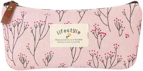 Pencil Box Lovely Pastoral Floral Pencil Case Stationery Bag Canvas in Saudi Arabia