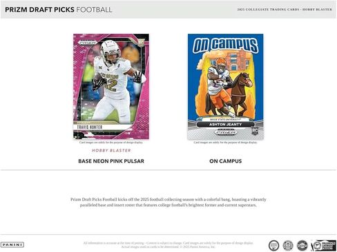2025 Panini Prizm Draft Picks Football 6-Pack Hobby Blaster Trading Card Box (1 Silver Prizm Per Box) in Saudi Arabia