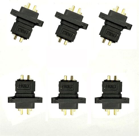 6 مجموعات XT60EW موصل قابس قابل للتركيب للذكور والإناث متوافق مع طائرات RC بدون طيار FPV للسباق بدون طيار والمركبات والشاحنات in Saudi Arabia