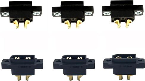 6 مجموعات XT60EW موصل قابس قابل للتركيب للذكور والإناث متوافق مع طائرات RC بدون طيار FPV للسباق بدون طيار والمركبات والشاحنات in Saudi Arabia