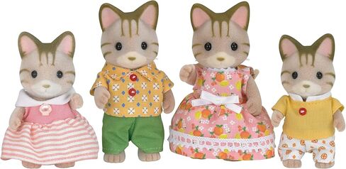 Calico Critters Sandy Cat Family, Set of 4 Collectible Doll Figures in Saudi Arabia